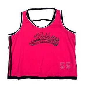 Plus Size Y2K Fashion Bug rhinestone athletic tank top
